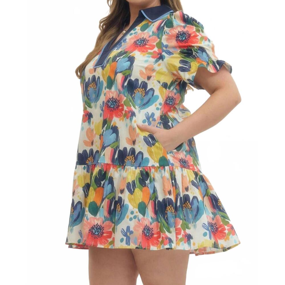 NEW ENTRO looking for you dress in multicolor - Picture 4 of 7